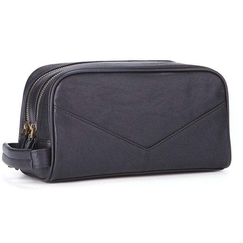 Trousse de toilette cuir homme grand format - Image 2
