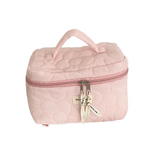 Trousse de toilette grand format matelassée