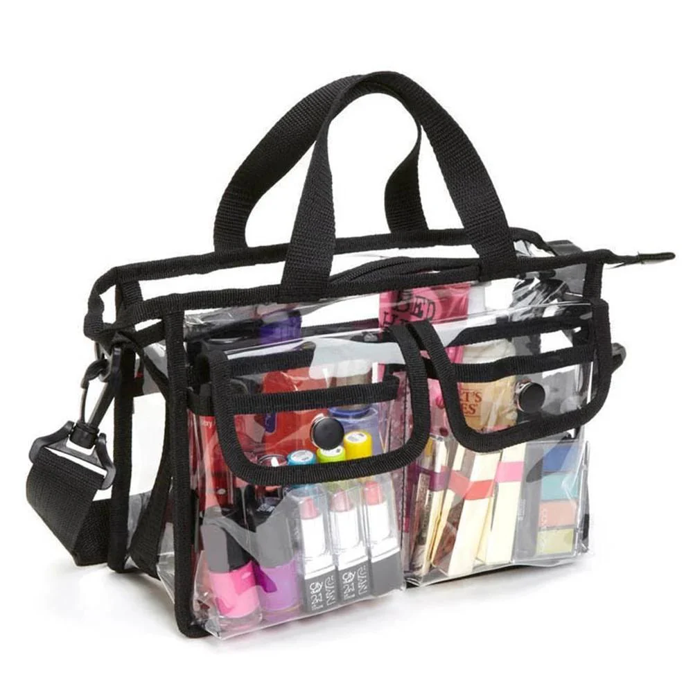 Trousse de toilette transparente spacieuse