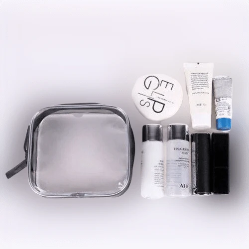 Trousse de toilette transparente format mini - Image 3