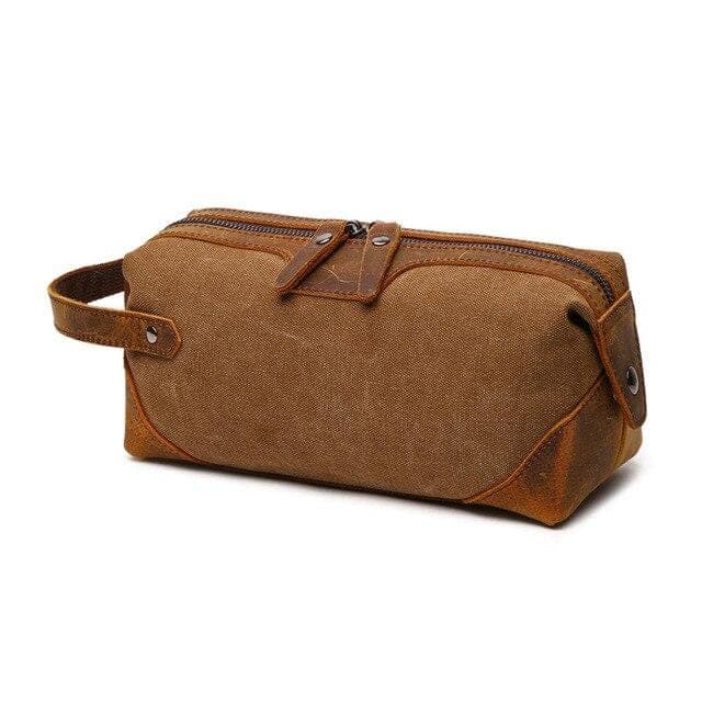 Trousse de toilette cuir classique