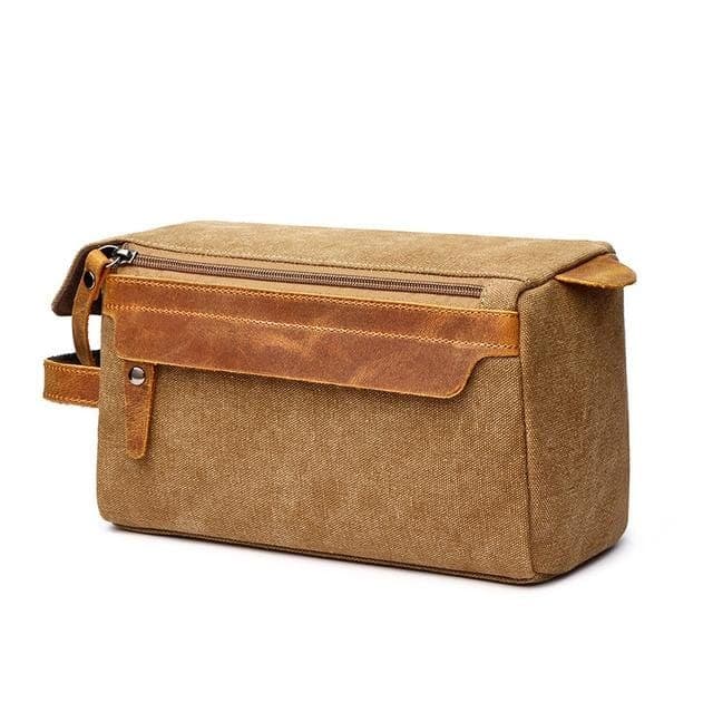 Trousse de toilette cuir bandeau