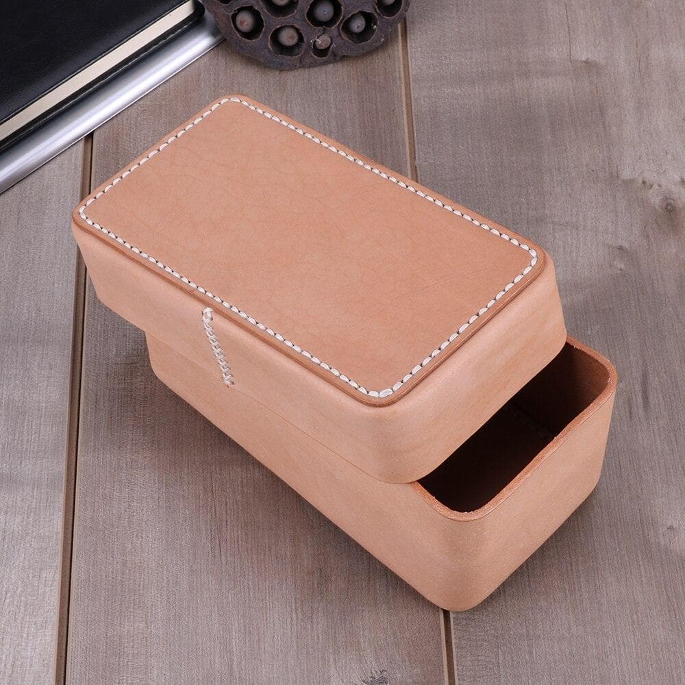 Trousse de toilette cuir boite - Image 3