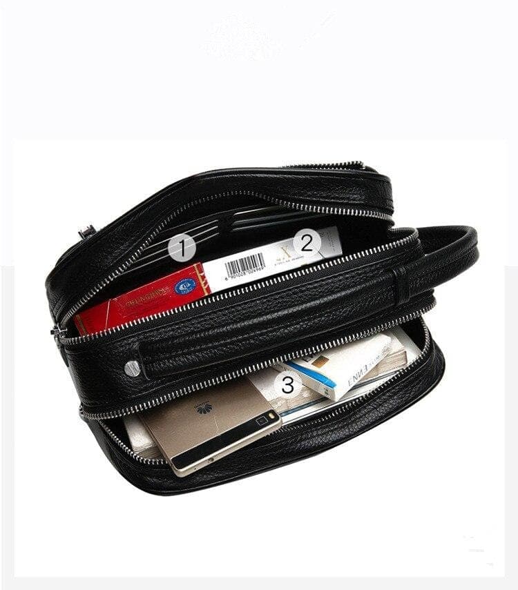 Trousse de toilette cuir compacte - Image 5