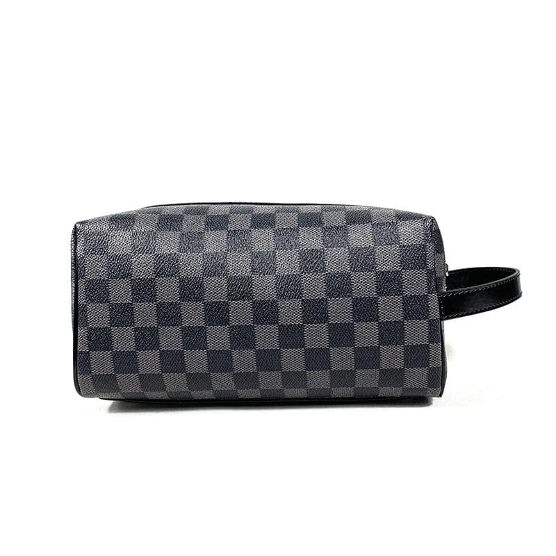 Trousse de toilette cuir damier - Image 4