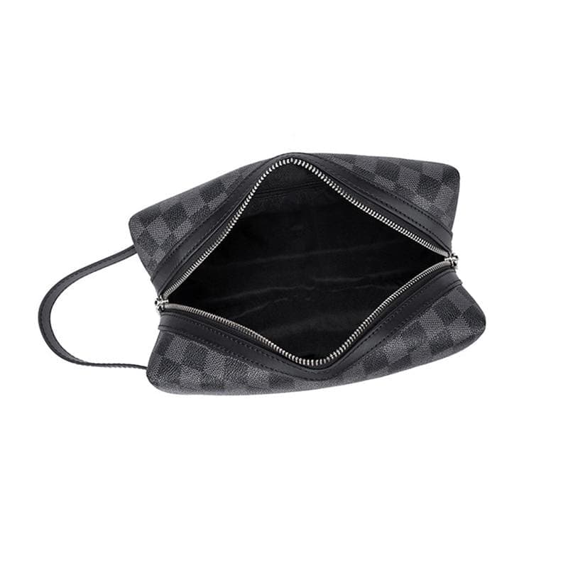 Trousse de toilette cuir damier - Image 5