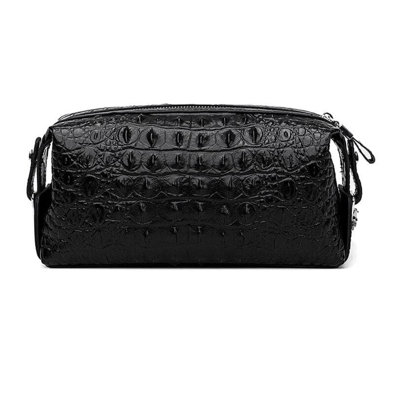 Trousse de toilette cuir dragon noir - Image 3