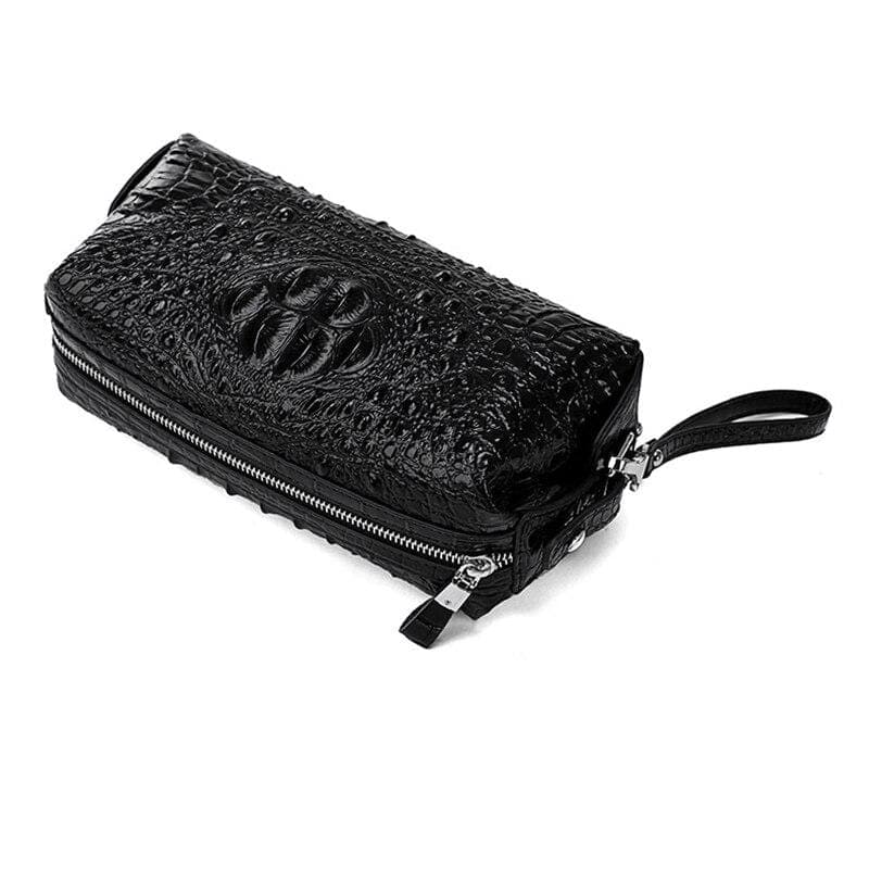 Trousse de toilette cuir dragon noir - Image 4