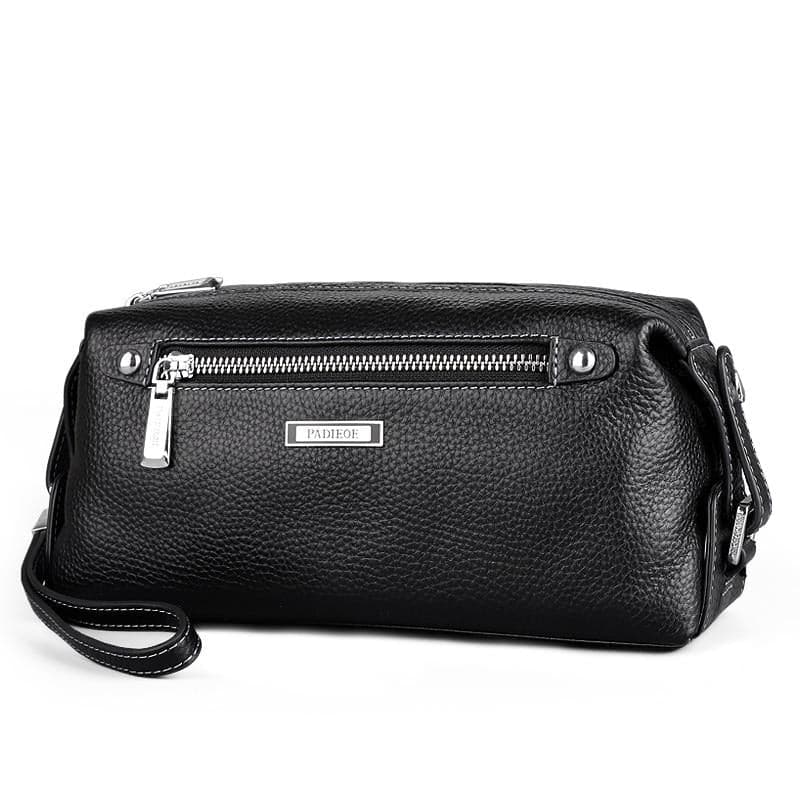 Trousse de toilette cuir fermeture zippée