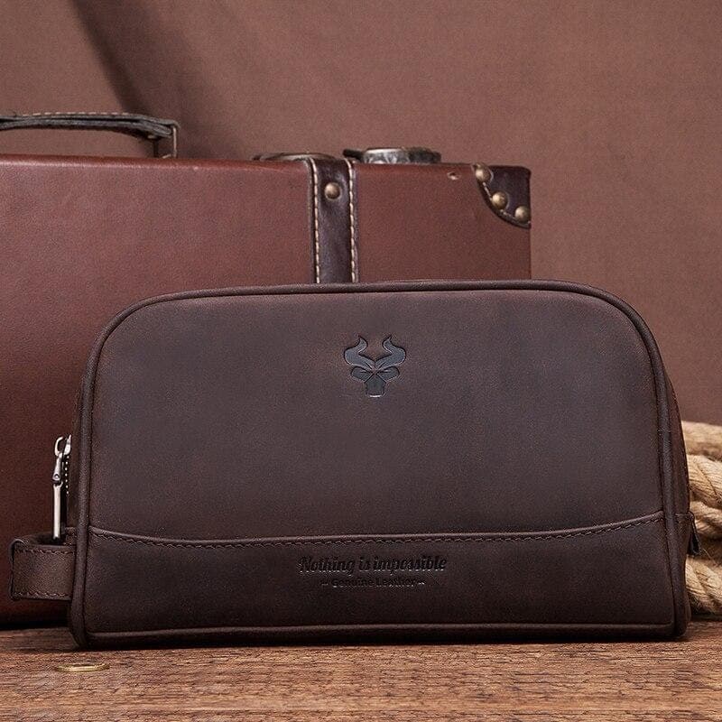 Trousse de toilette cuir fourre-tout - Image 4