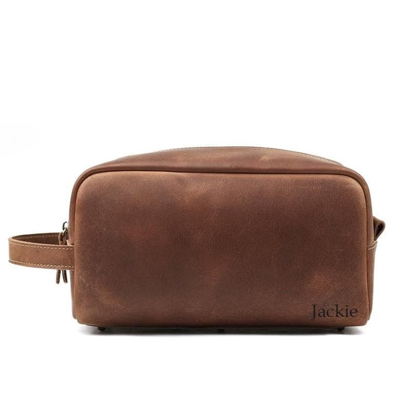 Trousse de toilette cuir lisse - Image 4