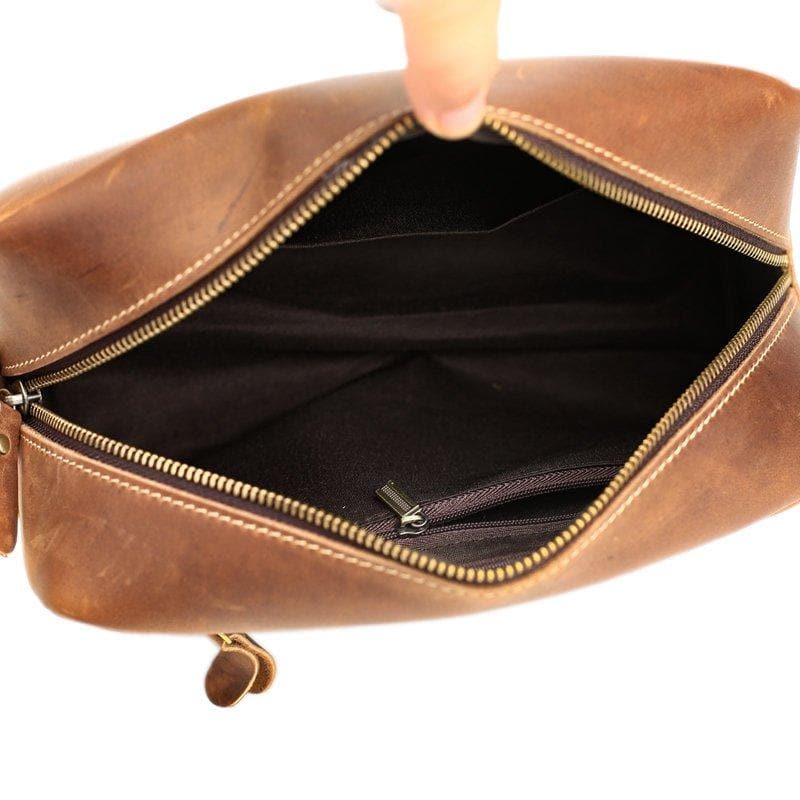 Trousse de toilette cuir lisse - Image 6