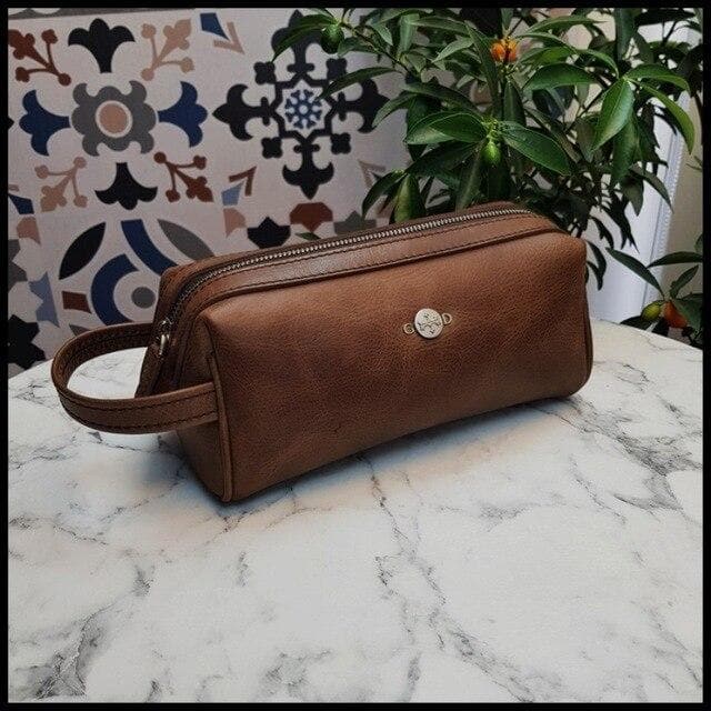 Trousse de toilette cuir longue - Image 2