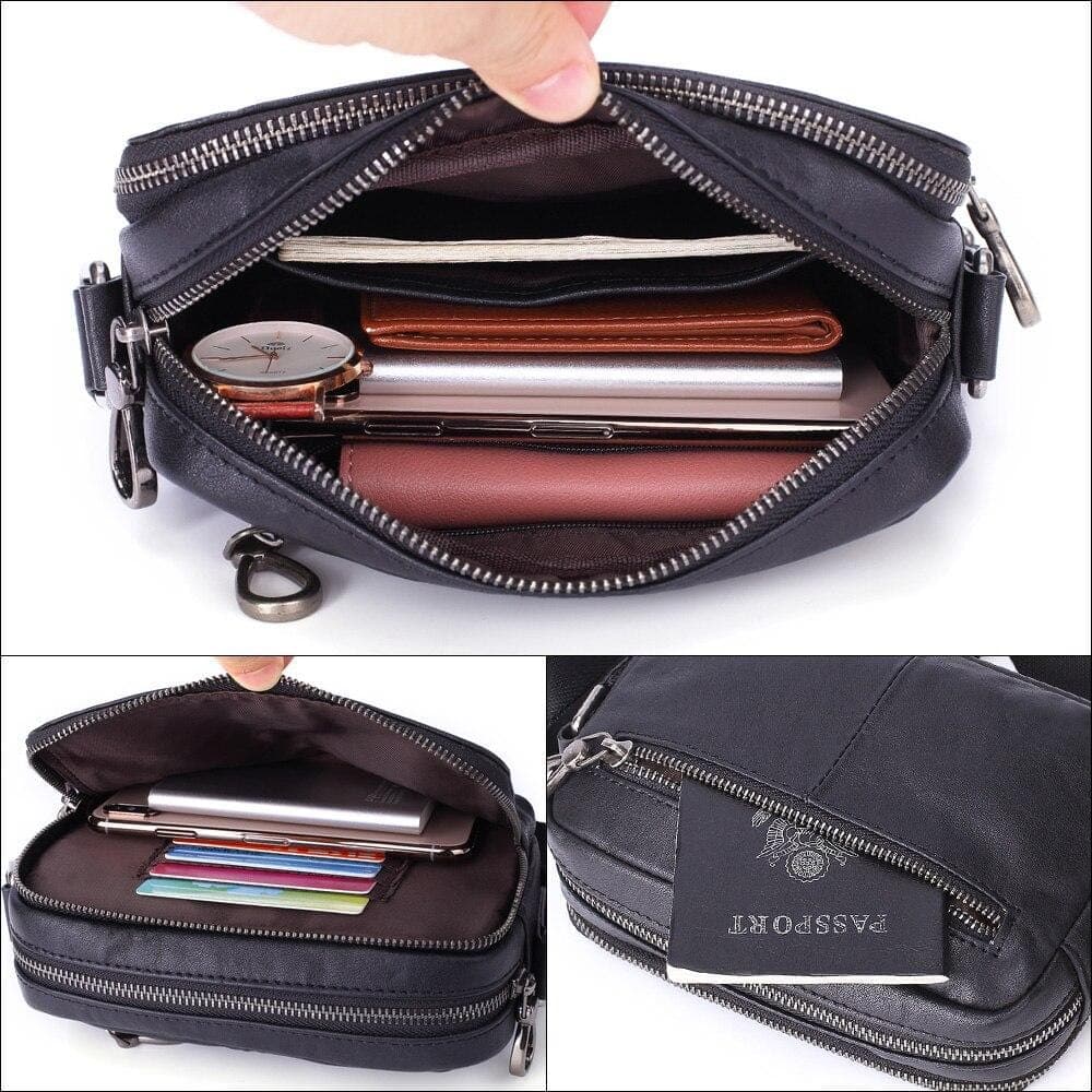 Trousse de toilette cuir médaille - Image 3