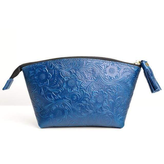 Trousse de toilette cuir motifs