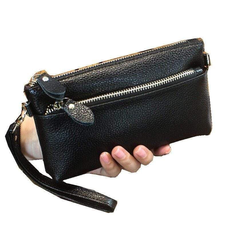 Trousse de toilette cuir plate