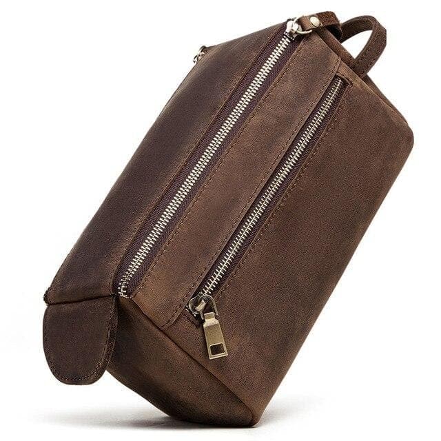 Trousse de toilette cuir rectangle