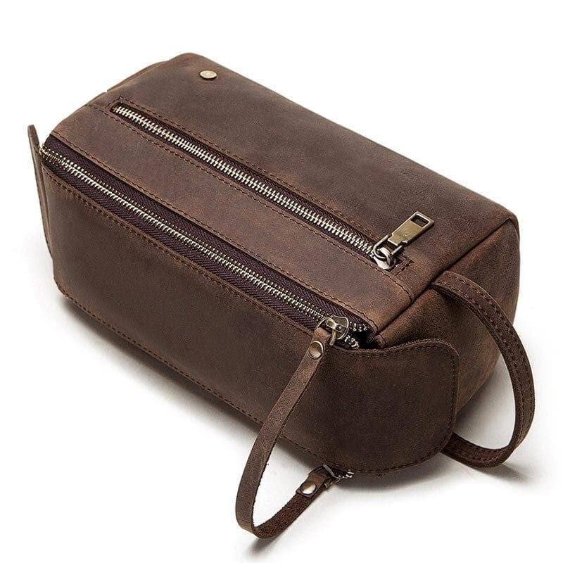 Trousse de toilette cuir rectangle - Image 2