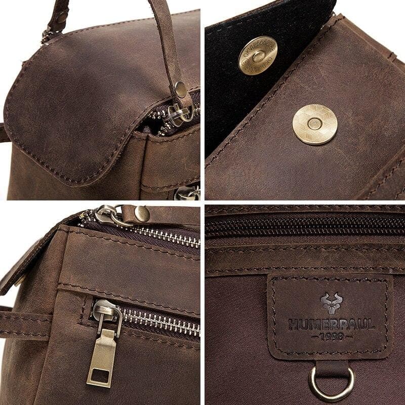 Trousse de toilette cuir rectangle - Image 3