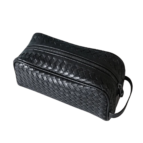 Trousse de toilette cuir relief
