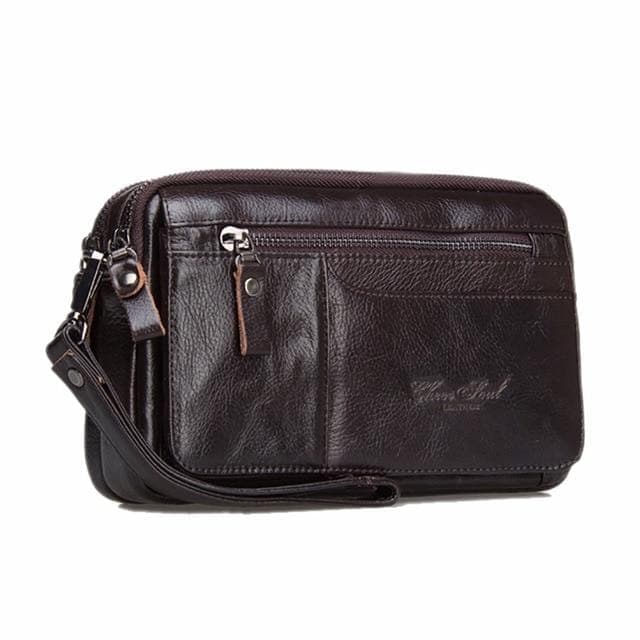 Trousse de toilette cuir sobre