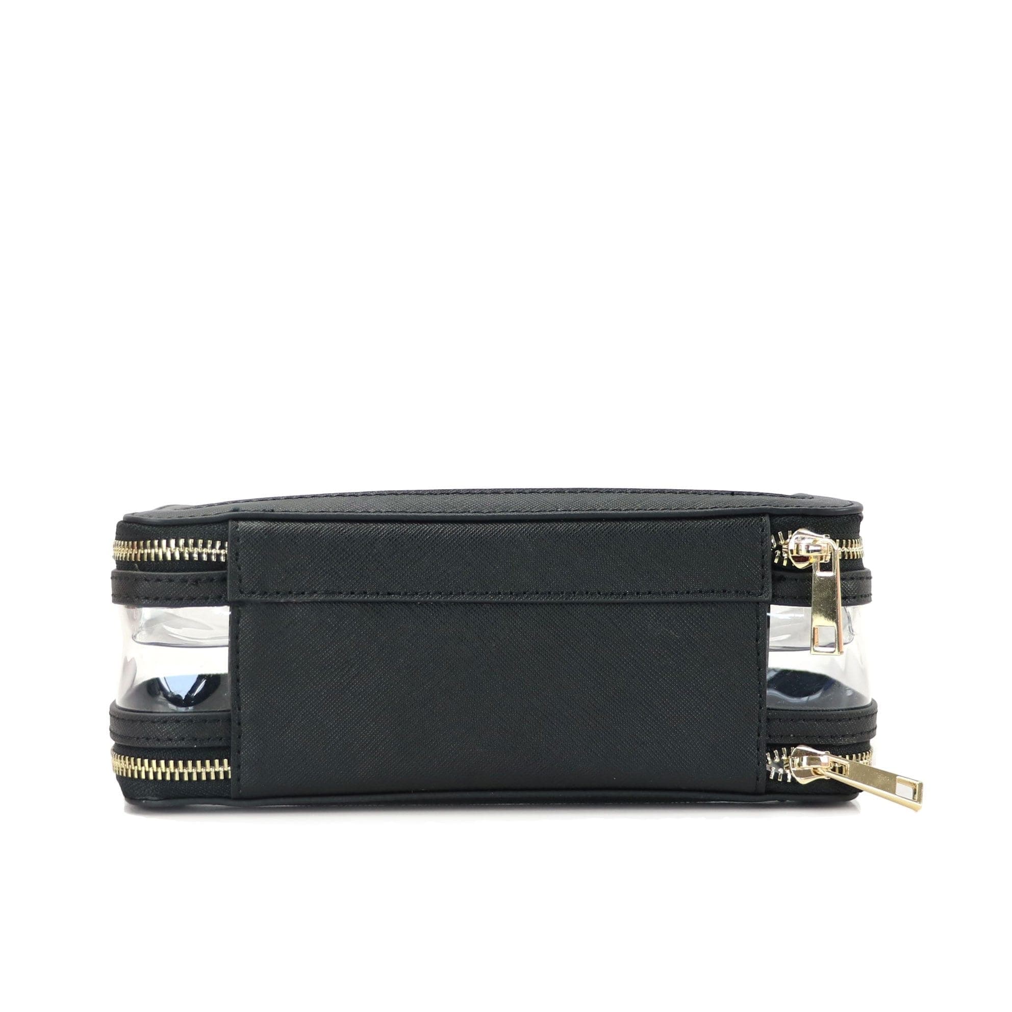 Trousse de toilette cuir transparente noir - Image 2
