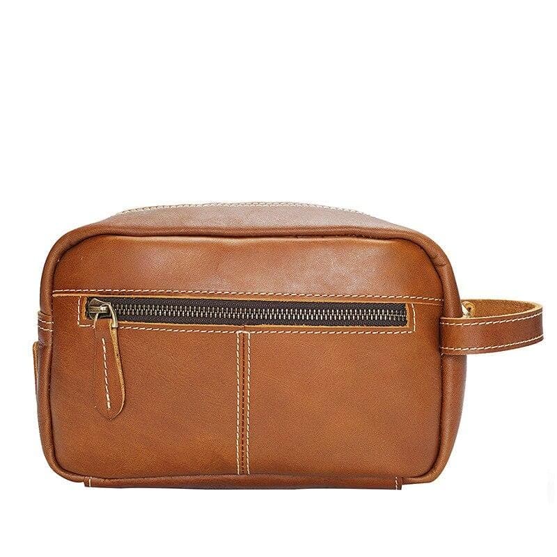 Trousse de toilette cuir vintage - Image 4