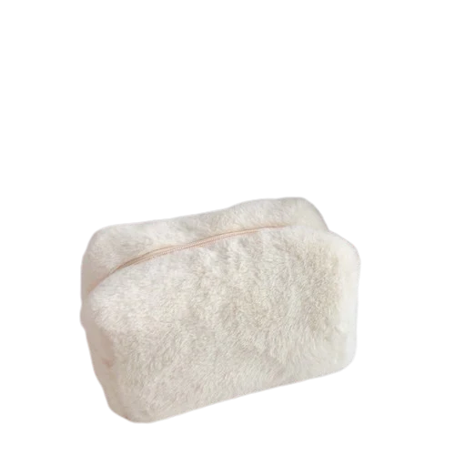 Trousse de toilette fausse fourrure