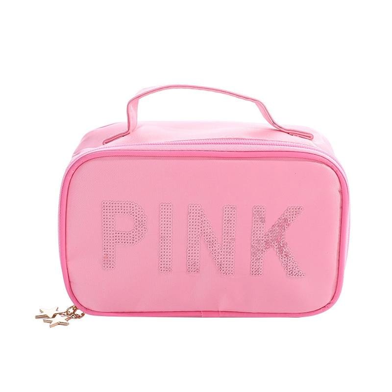 Trousse de toilette femme rose