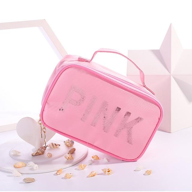 Trousse de toilette femme rose - Image 3