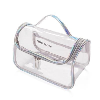 Trousse de toilette femme transparente