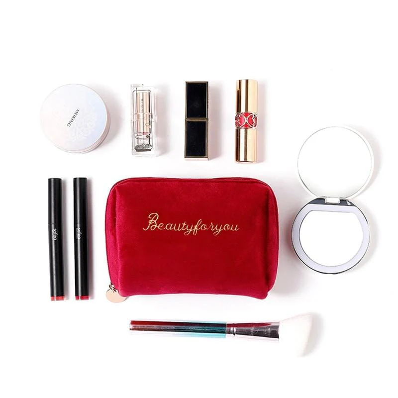 Trousse de toilette femme velours - Image 11