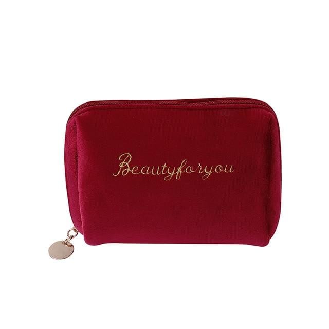 Trousse de toilette femme velours - Image 2