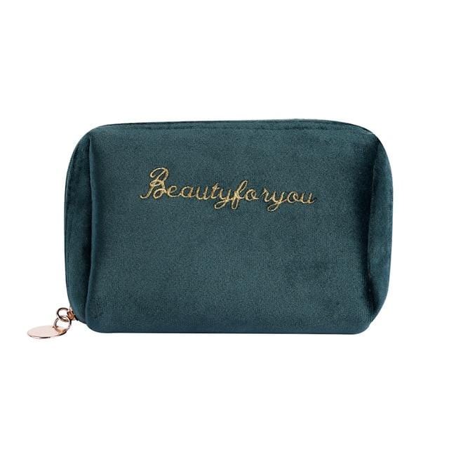 Trousse de toilette femme velours - Image 3