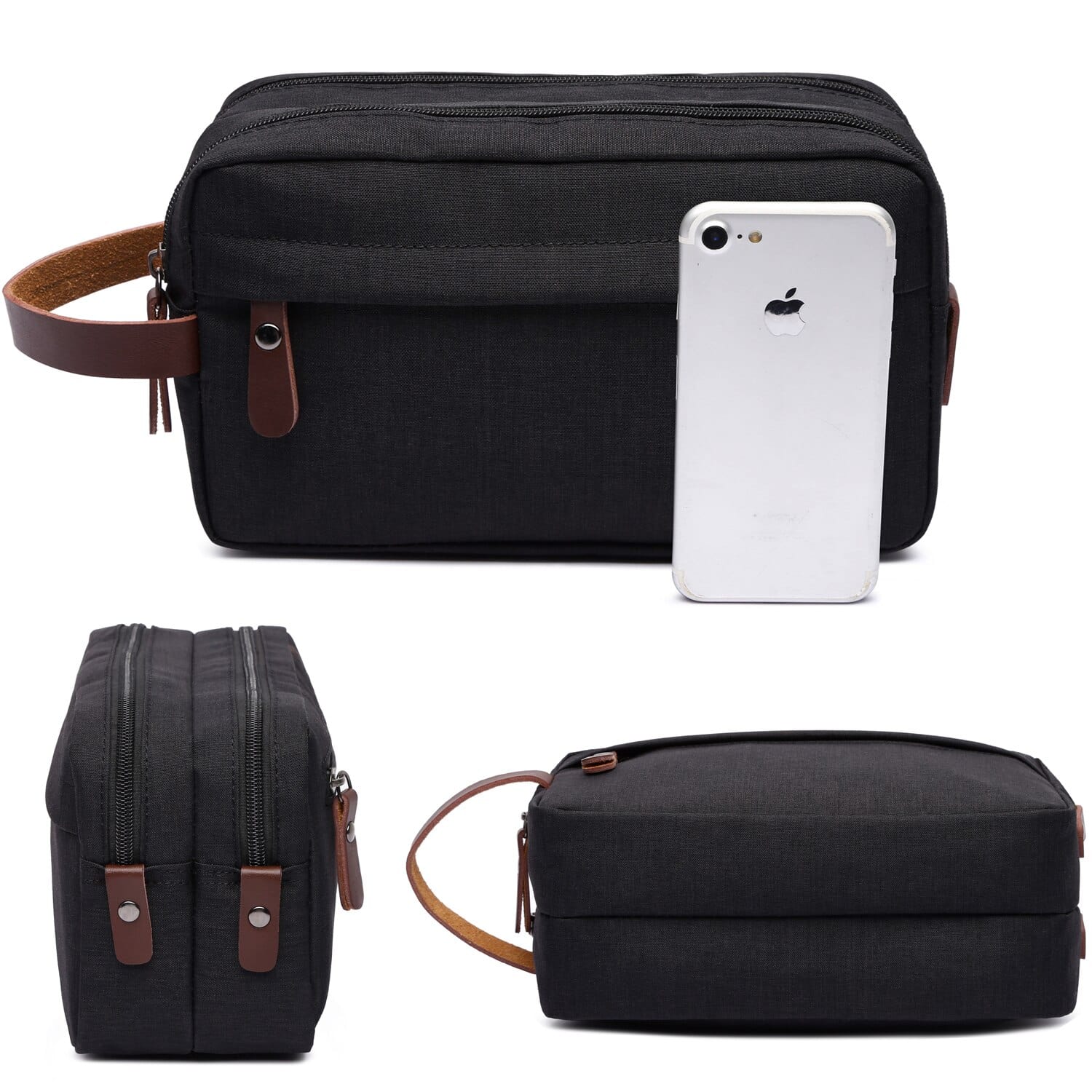 Trousse de toilette homme 2 compartiments – Grande capacité voyage - Image 8