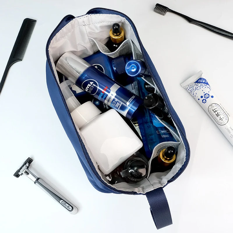 Trousse de toilette homme bleu - Image 2