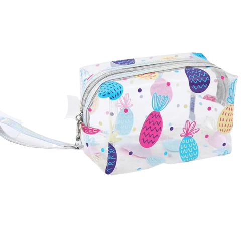 Trousse de toilette transparente ananas