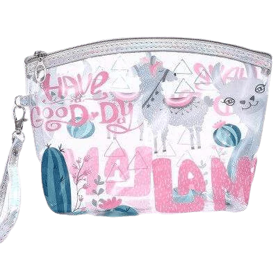Trousse de toilette transparente animaux