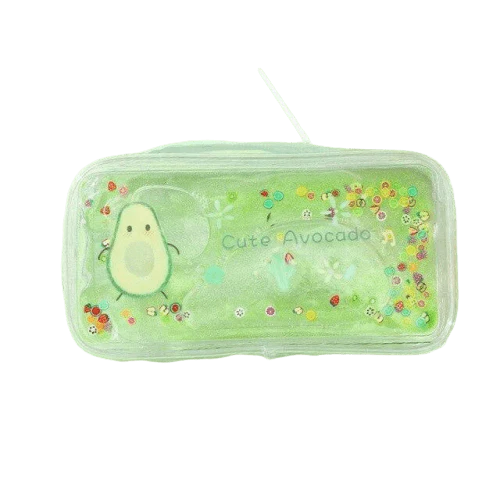 Trousse de toilette transparente avocat