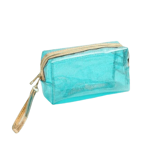 Trousse de toilette transparente brillante - Image 2