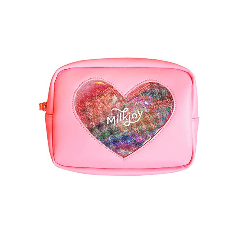 Trousse de toilette transparente coeur - Image 2