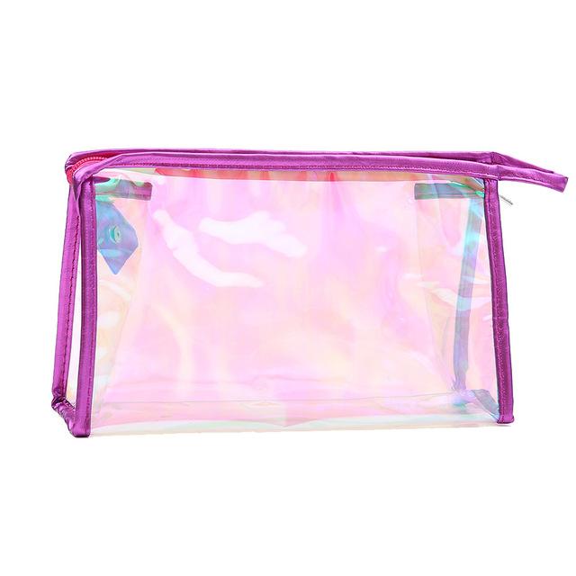 Trousse de toilette transparente colorée - Image 2
