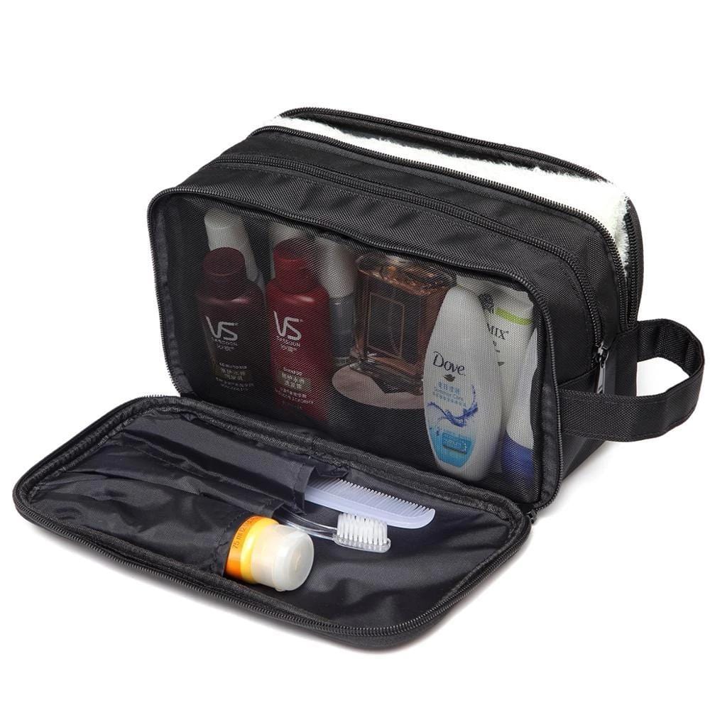 Trousse de toilette transparente compartiments