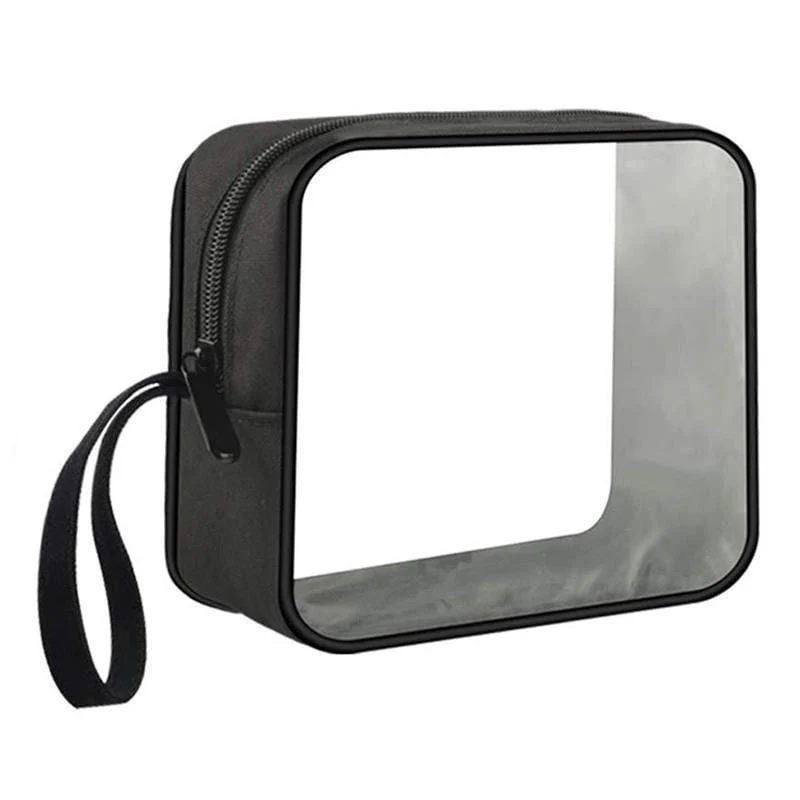 Trousse de toilette transparente cube
