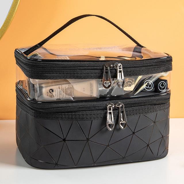 Trousse de toilette transparente double ouverture - Image 3