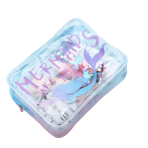 Trousse de toilette transparente fantaisie sirène - Image 2