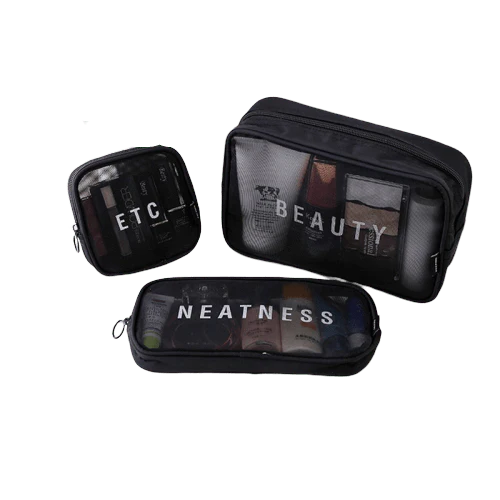 Trousse de toilette transparente fashion