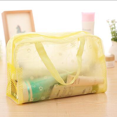 Trousse de toilette transparente fleurs - Image 4