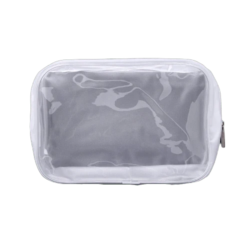 Trousse de toilette transparente fumée