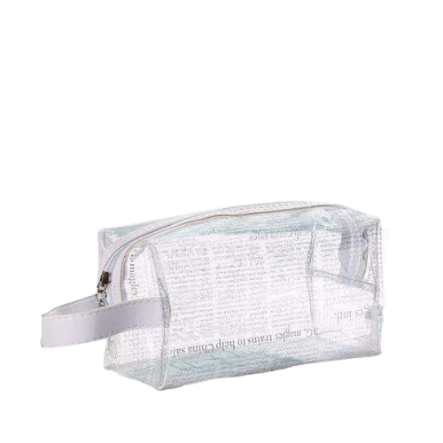 Trousse de toilette transparente journal - Image 2